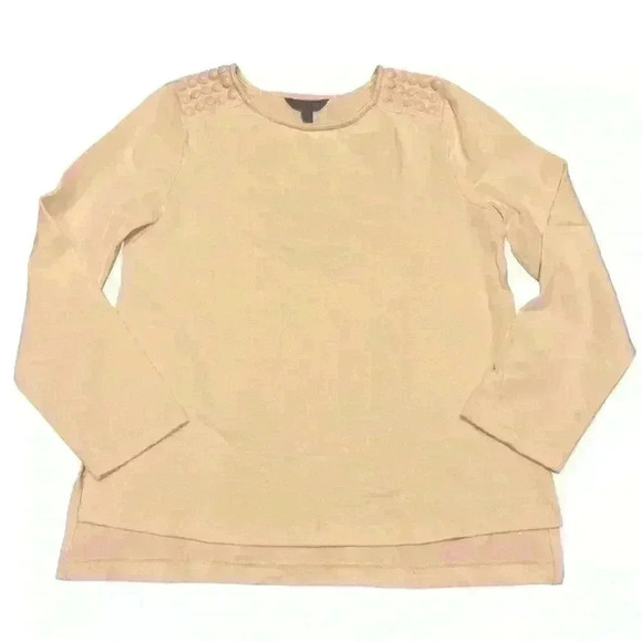 Banana Republic small ivory embellished top - Picture 1 of 6